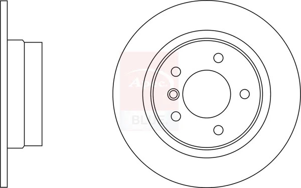 2x Brake Discs Pair Solid fits BMW 318 E90 2.0 Rear 05 to 11 N46B20B 296mm Set