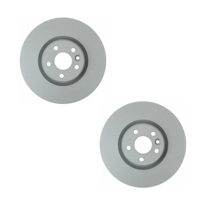 2 x Front High Carbon Coated Disc Brake Rotors HELLA 355126661 for XC60