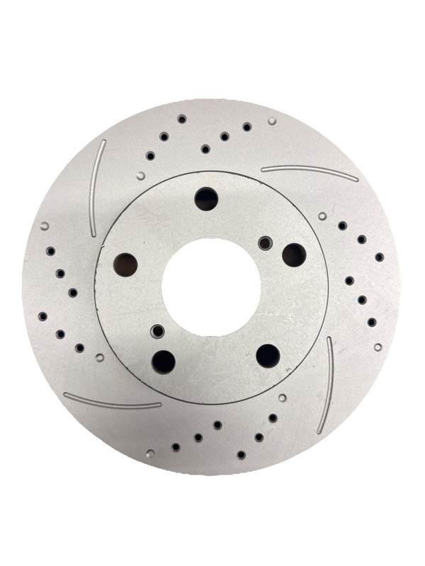 Front Drilled Slotted Rotors Ceramic Pads 04-10 Toyota Sienna 11.65" 296mm gallery