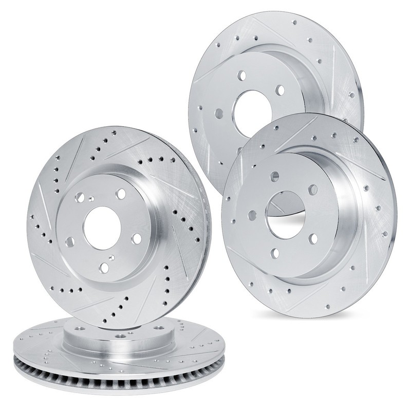 WGPN2-76005 R1 Concepts 4-Wheel Set Brake Discs Front & Rear for Prius Plug-In