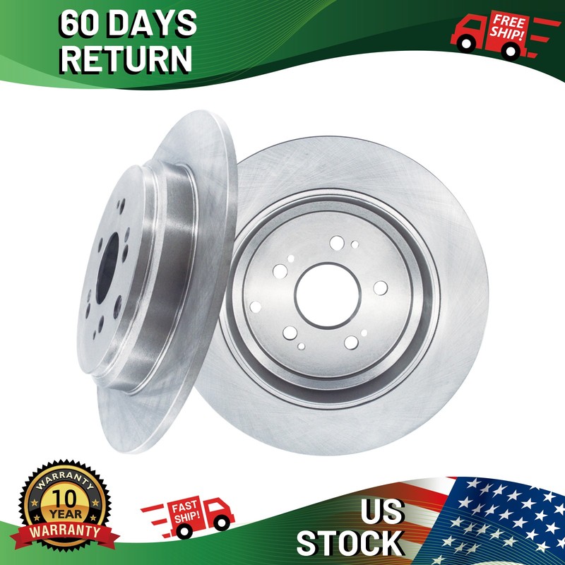 Premium Rear Brake Rotors Set for Honda Odyssey Pilot Acura MDX