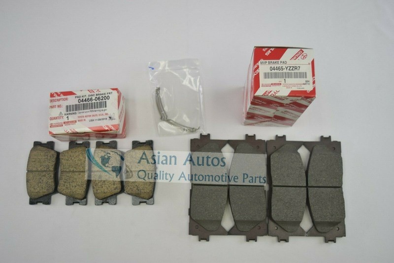 LEXUS ES350 07-17 FACTORY FRONT & REAR BRAKE PADS SET 04465YZZR7 and 0446606200 gallery