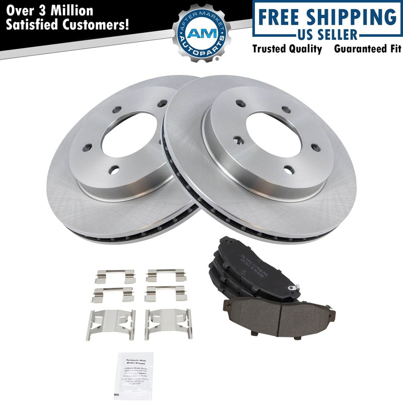 Front Premium Posi Semi Metallic Disc Brake Pads & Rotor Kit for Truck