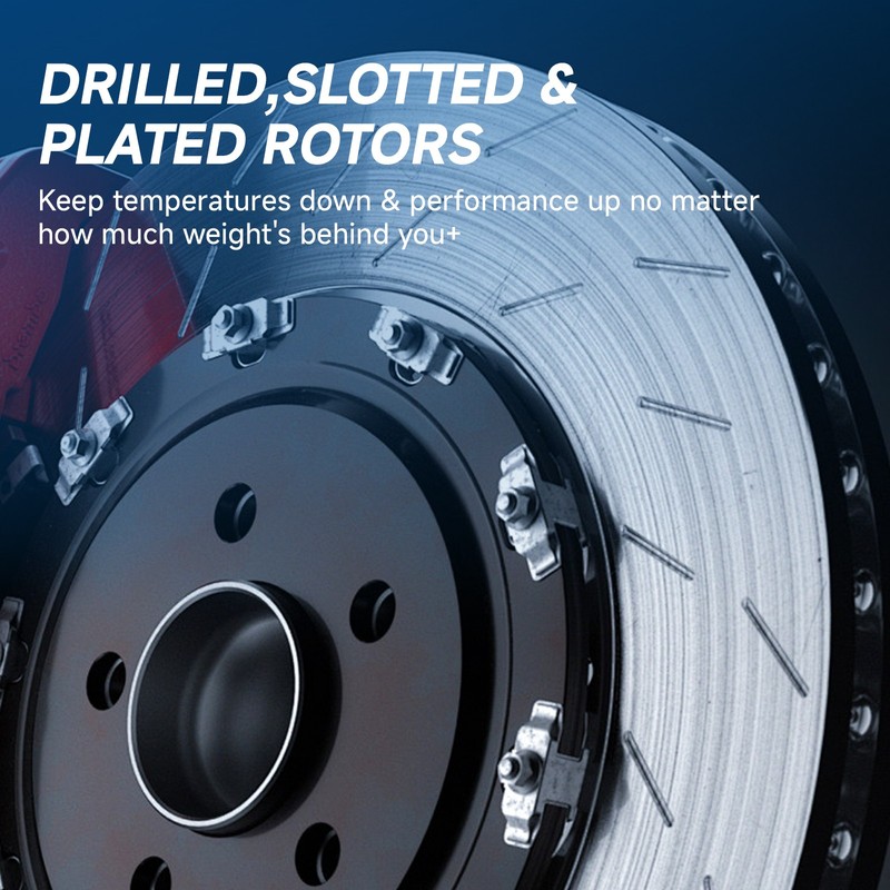 315mm Rear Drilled Disc Rotors Brake Pads Kit for LaCrosse Regal Impala Malibu gallery