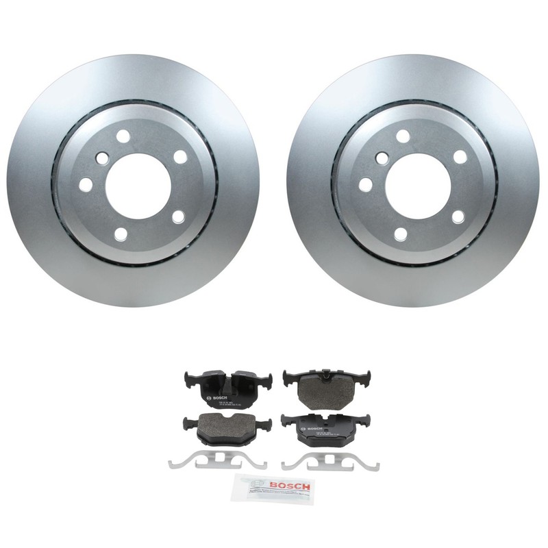 Hella Rear Rotors Bosch Semi-Met Disc Brake Pad Kit For E46 330Ci 330 330xi Base