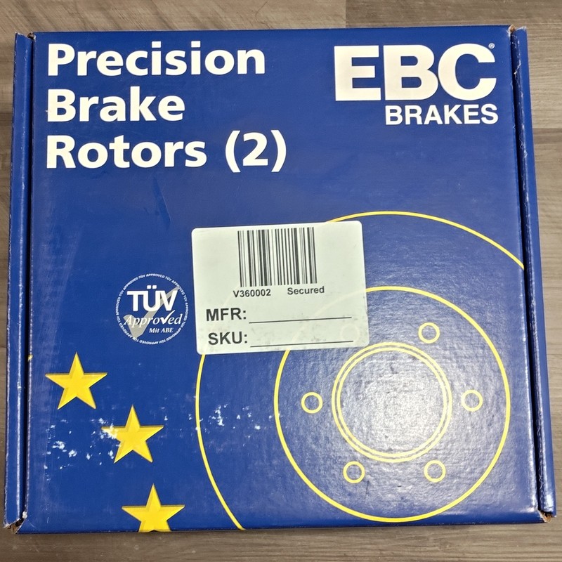 EBC Brakes Rear Slotted Brake Rotors (USR7739) for Mazda 3 2014 – 2025 FWD/AWD