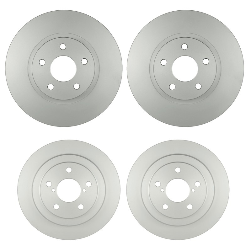 Bosch QuietCast Front 276mm and Rear 266mm Disc Brake Rotors Kit For Saab Subaru