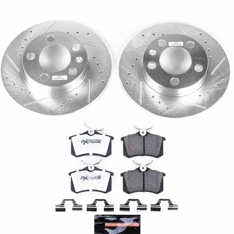 KC840B-26 Powerstop Brake Disc and Caliper Kits 4-Wheel Set Front & Rear for VW gallery