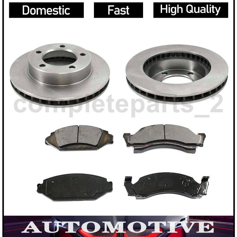 Front Brake Pad Set Brake Rotors Fits Ford Bronco 4.9L 5.8L 5.0L