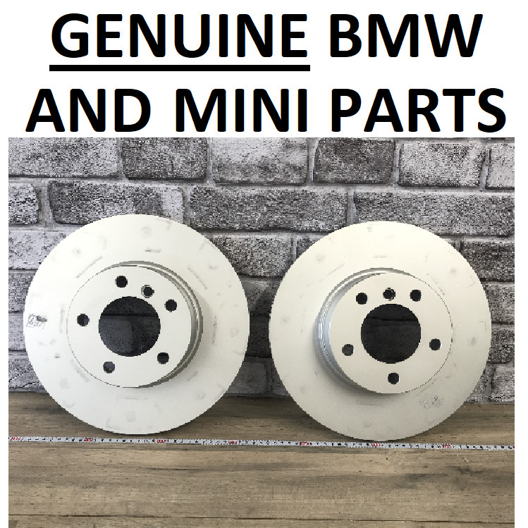GENUINE BMW E90 E91 etc Ventilated Brake Discs 34118848418 FRONT PAIR X1 E84 5X