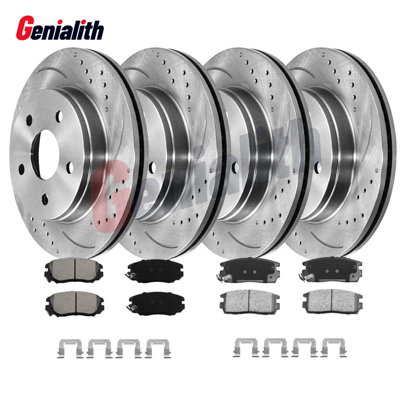 Front and Rear Disc Rotors Brake Pads for 2010 – 2017 Chevy Equinox GMC Terrain