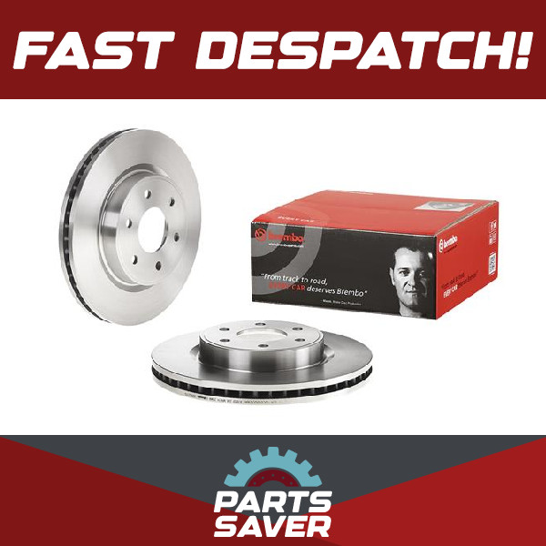 2x Brake Discs Pair Vented fits NISSAN NAVARA D40 2.5D Front 2005 on YD25DDTi