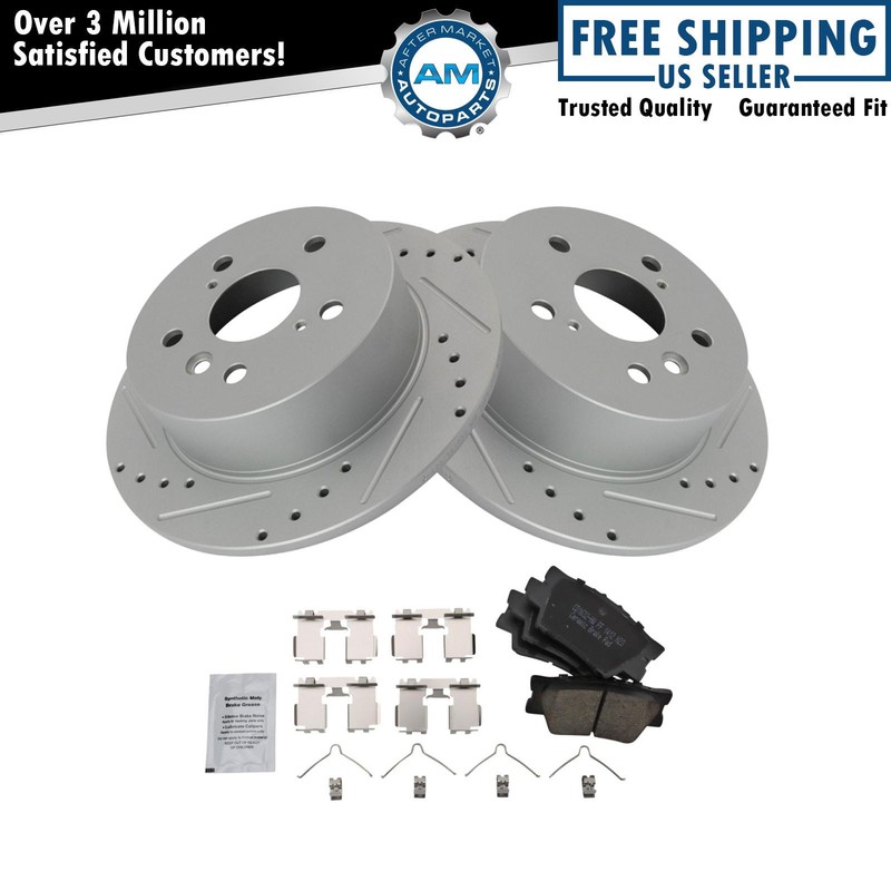 Performance Rear Brake Pad & Rotor Kit Performance Ceramic Fits Lexus Toyota