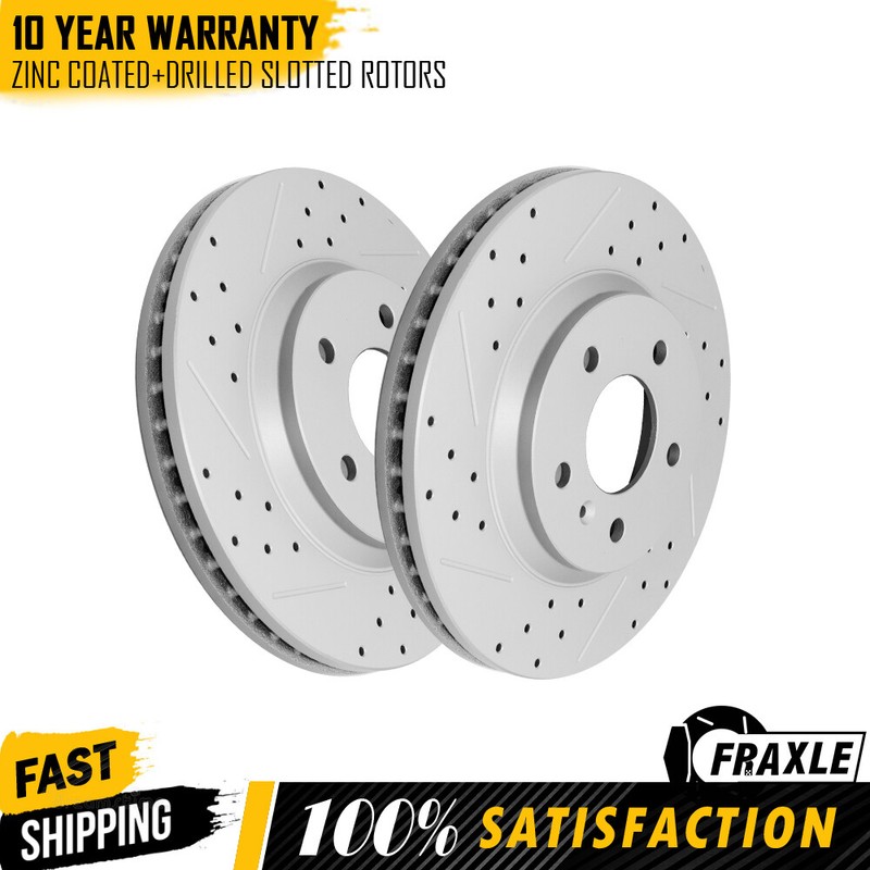 Pair Front Brake Rotors For Chevrolet Impala Limited Monte Buick Lucerne Lucerne