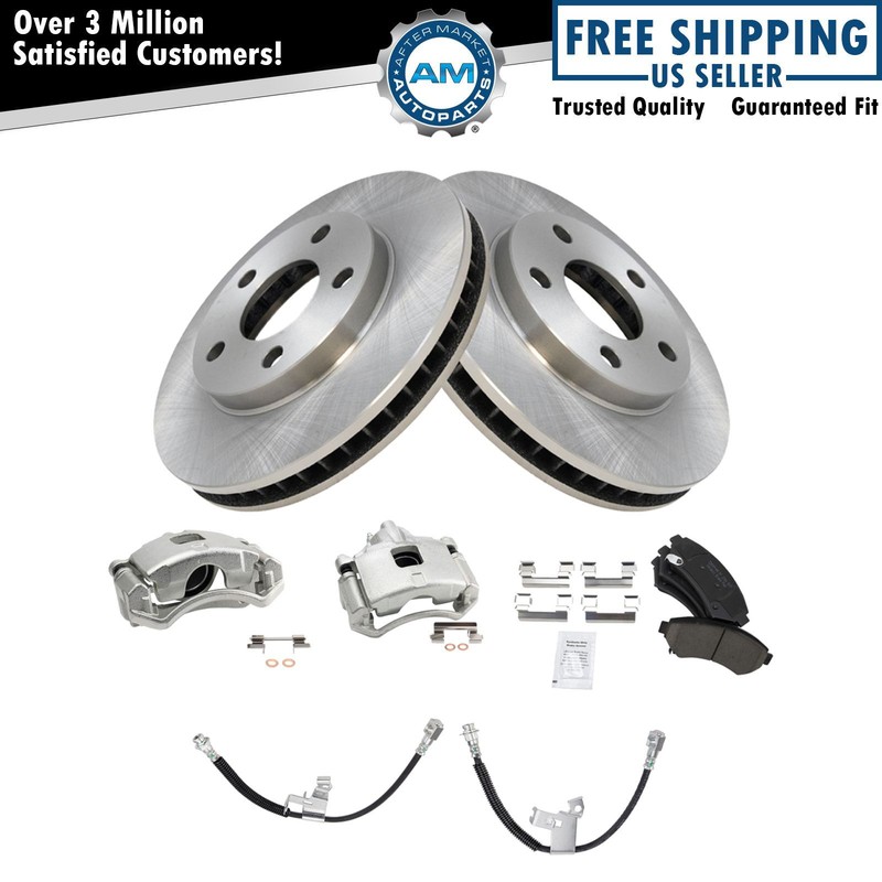 Front Ceramic Brake Pad & Rotor Kit Fits 00-05 Buick LeSabre Pontiac Bonneville