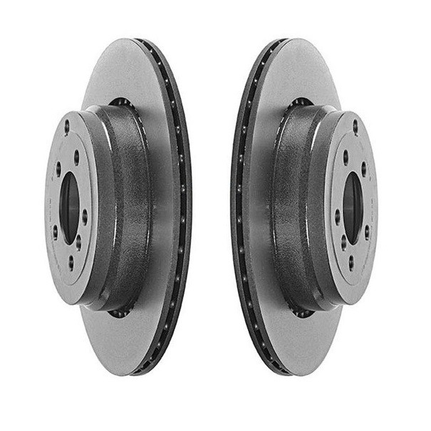 Brembo Pair Set of 2 Rear PVT Coated 365mm Disc Brake Rotors For Range Rover 5.0