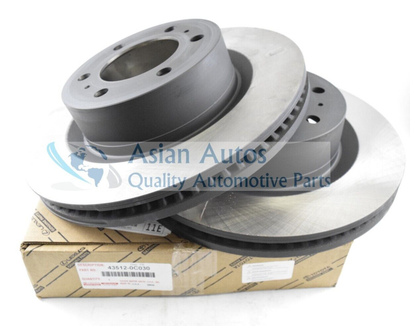 Genuine OEM Toyota Sequoia Front Rotors 2X 43512-0C030