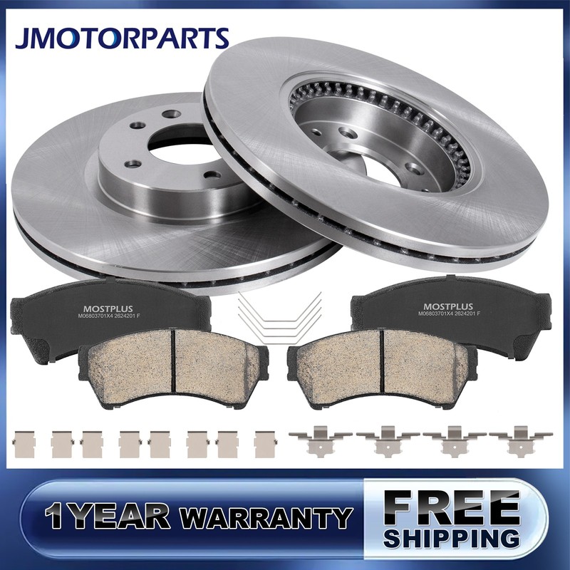 Front Disc Rotors & Brake Pads Kit For Ford Fusion Lincoln MKZ Mercury Milan