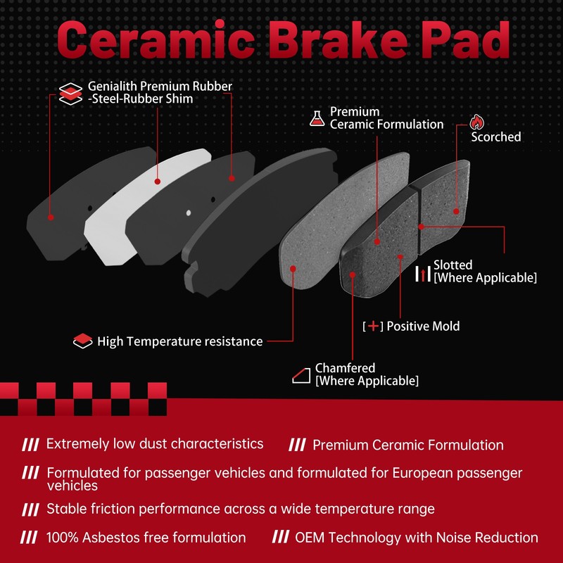 For 2008-2012 Chrysler Town & Country Front and Rear Drilled Rotors Brake Pads gallery