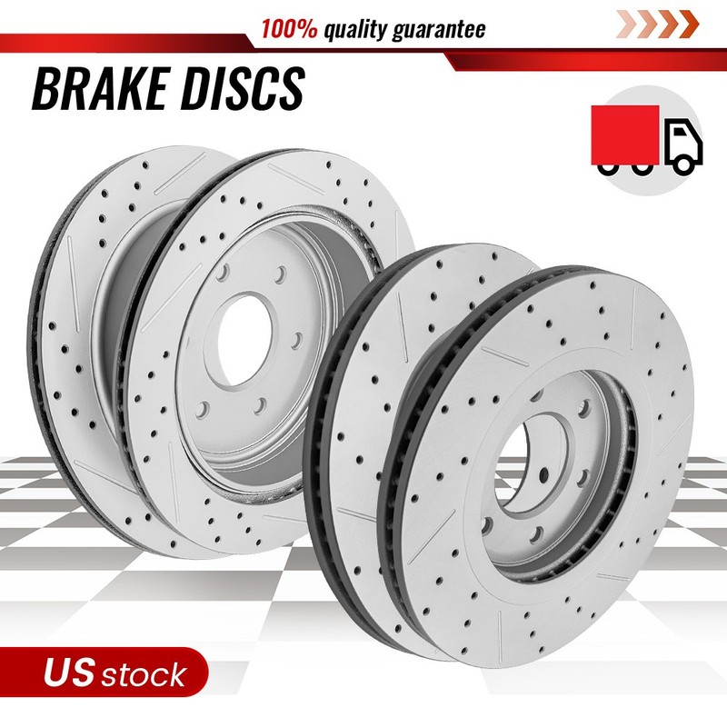13.78″ Front 13.58″ Rear Drilled Disc Brake Rotor for Nissan Titan 2017-2024