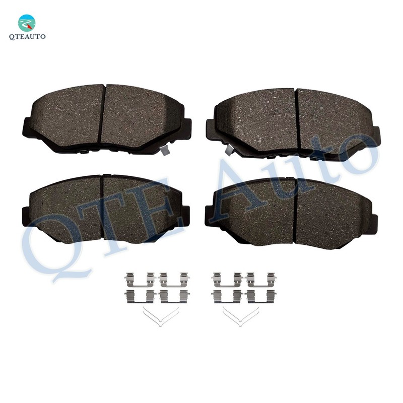 Set 6 Front 293 Drilled Brake Rotors-Ceramic Brake Pad Kit For 2013 Honda Accord gallery