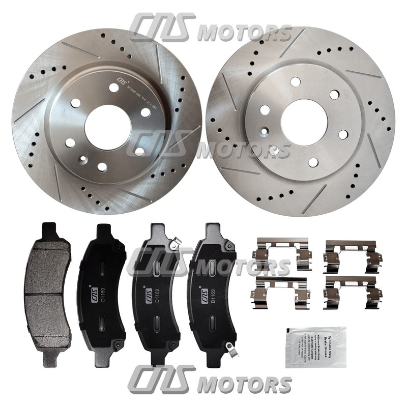 Front Drilled Rotors Brake Pads For GMC Acadia 2007-2016 Acadia Limited 2017 gallery
