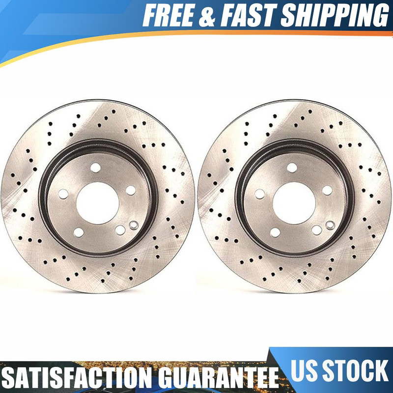Brembo High Performance OE Front Brake Rotors Set For Mercedes-Benz SL500 2003