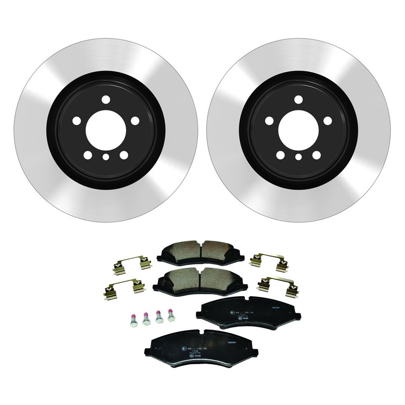 Wagner Front Rotors Hella Low-Met Disc Brake Pads Kit For Range Rover HSE V8 12