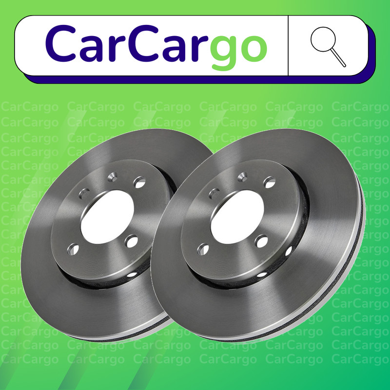 Premium Vented Front Brake Discs VW Polo 1.6 16V GTI 1999-2001 256 mm