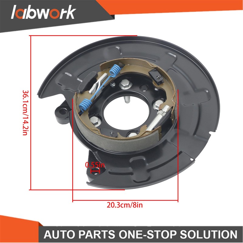Labwork RH Black Brake Backing Plate Dust Shield For Ford F-150 12-20 926374 gallery
