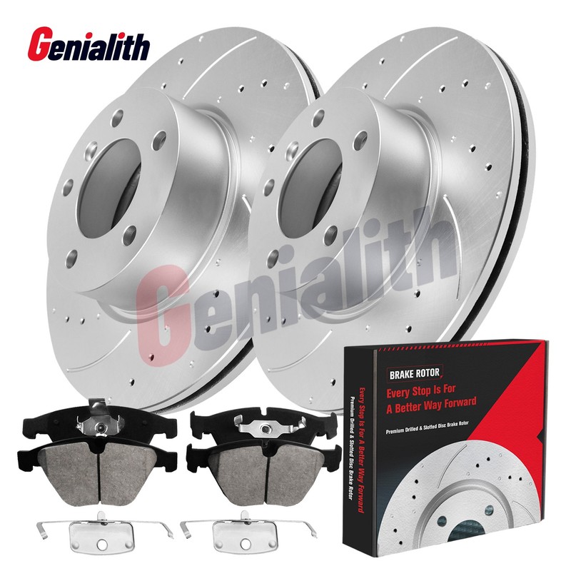 Front Brake Drilled Rotors Brake Pads For BMW 328i xDrive 2010 2011 2012 2013