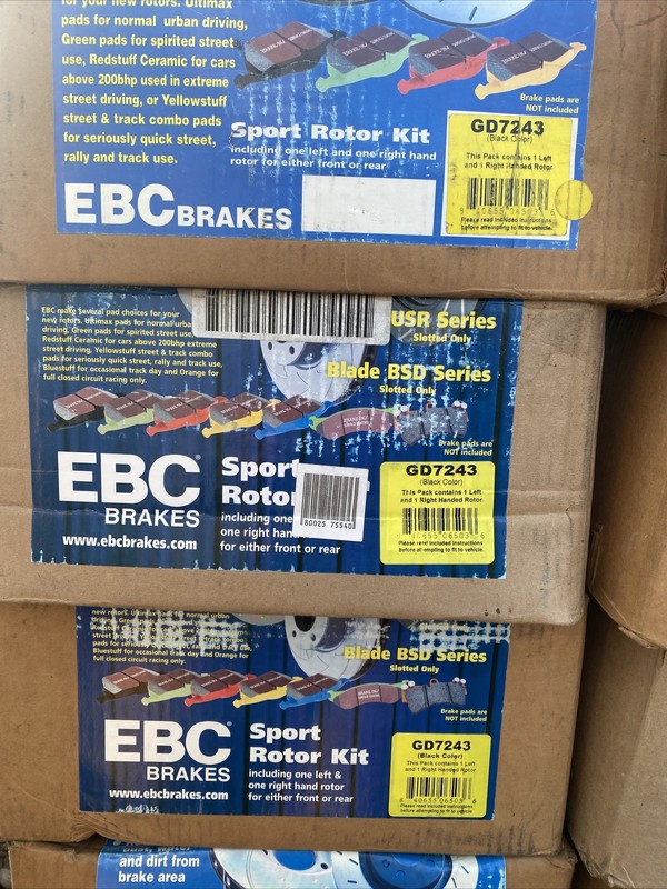 EBC GD7243 Rear Disc Brake Rotor For Chrysler 300 2005-2018 NEW Stock #A17 gallery
