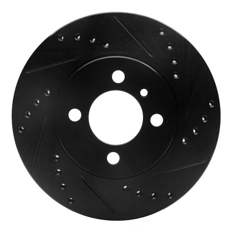Disc Brake Rotor-Brake Rotor – Drilled And Slotted – Black DFC 633-31017R