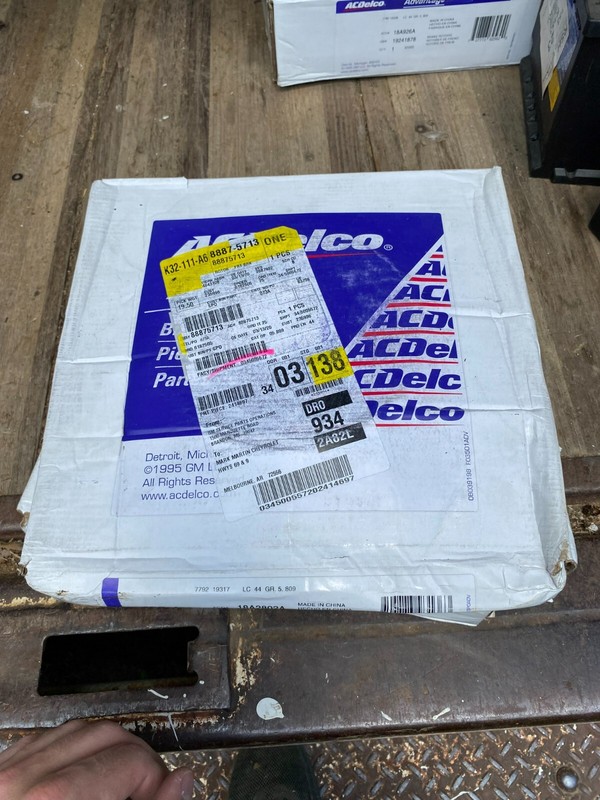 (1) One ACDelco Front Disc Brake Rotor NOS GM Chevy Chevrolet Malibu Buick Regal