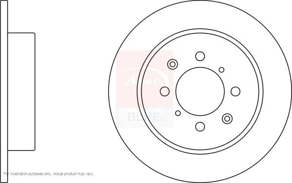 2X APEC Rear Brake Discs for HONDA CIVIC VI Hatchback 260mm Solid SDK6038 gallery