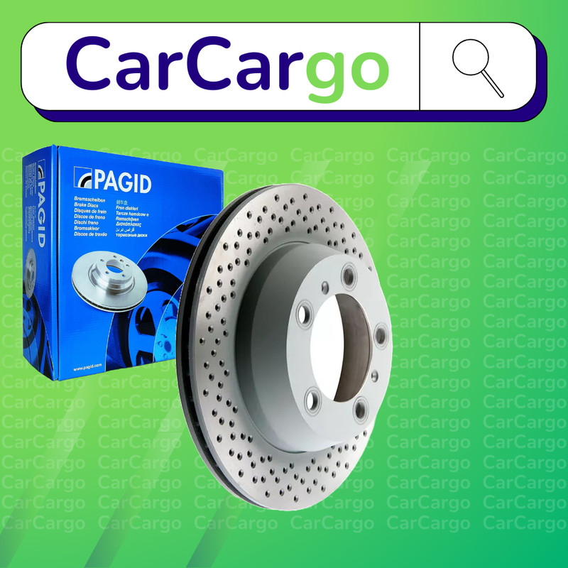 Pagid Vented Rear Brake Discs Pair For Porsche Boxster 2.9 2009-2012 299 mm
