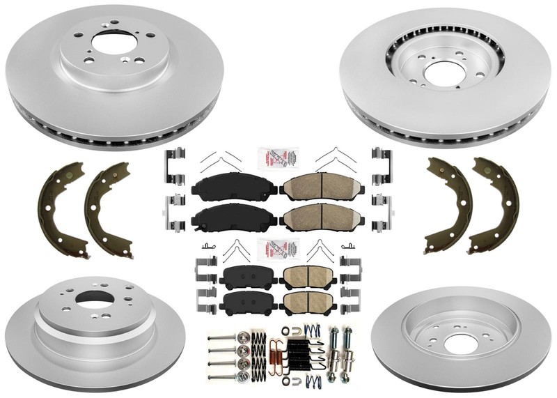 Disc Brake Rotors Brake Pads Parking Shoes for Honda Pilot 2012 2013 2014 2015