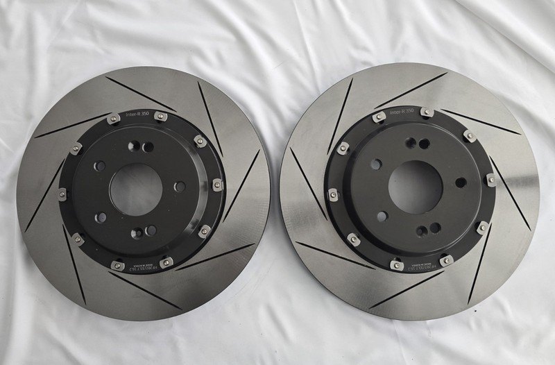Lightweight 350mm Slotted Front Floating Brake Discs Genesis G70 – Pair KR