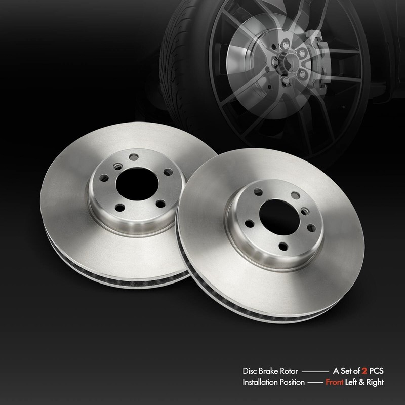Front Left & Right Side Disc Brake Rotors for BMW 535i GT xDrive 2011-2017 740Li gallery