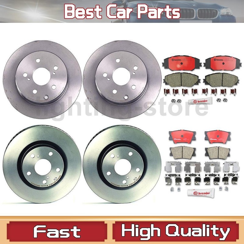Front+Rear Brake Pads and Disc Rotors full set Fits 2006 Toyota RAV4