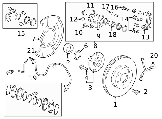 Genuine Honda Disk Front Brake 45251-30A-A00 gallery