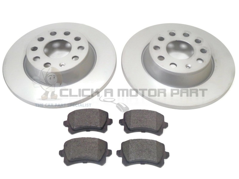 VW TIGUAN 1.4 + 2.0 TSi 2.0 TDi 2008-2015 REAR 2 BRAKE DISCS AND PADS (286MM)