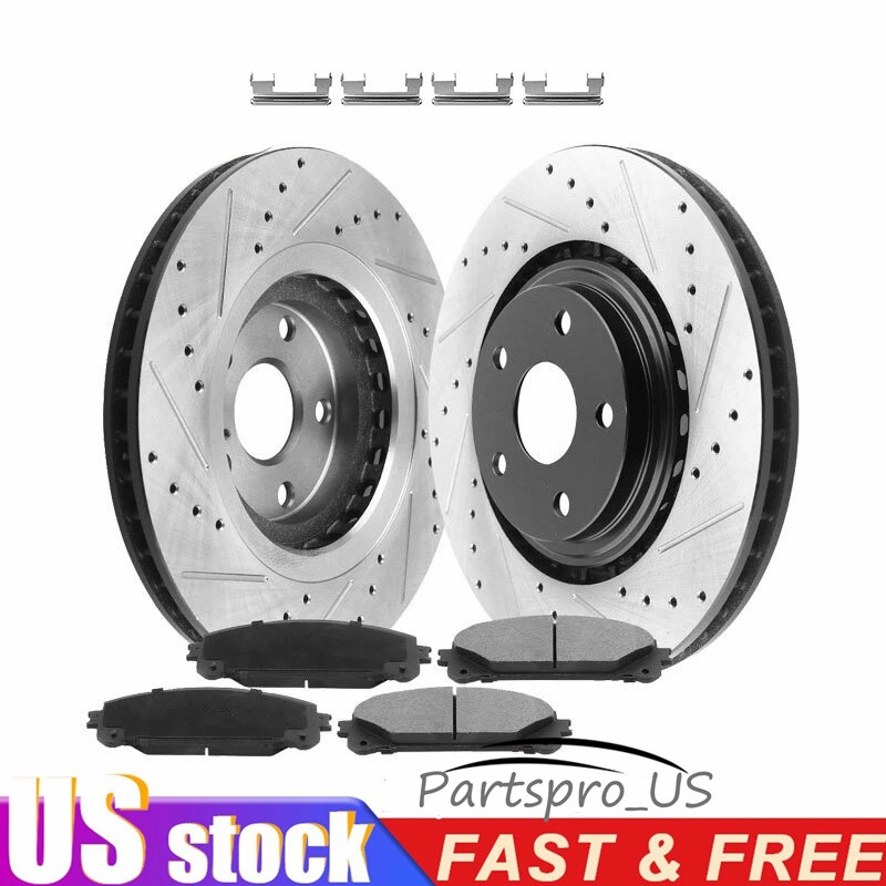 12.6″ Rear Drilled Rotors Pads for Chrysler Charger 300 Magnum Dodge Challenger