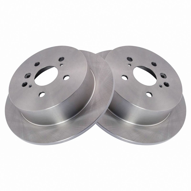 TRQ Rear Brake Rotors Set Solid For 2009-2015 Toyota Venza gallery