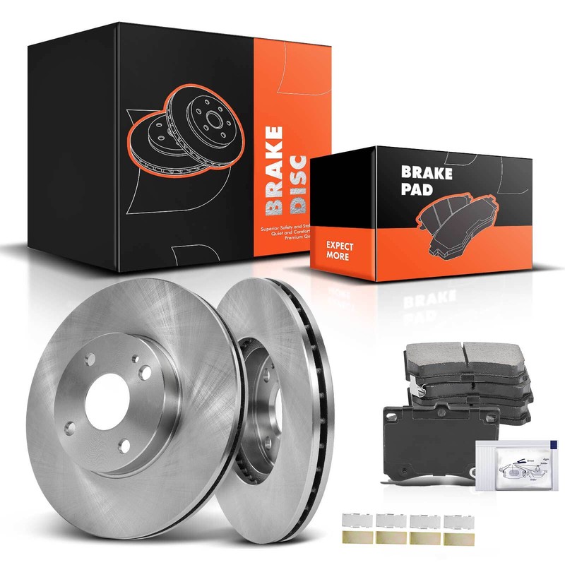 New Disc Brake Rotor & Ceramic Brake Pads for Ford Escort 1991-2002 Mazda Front
