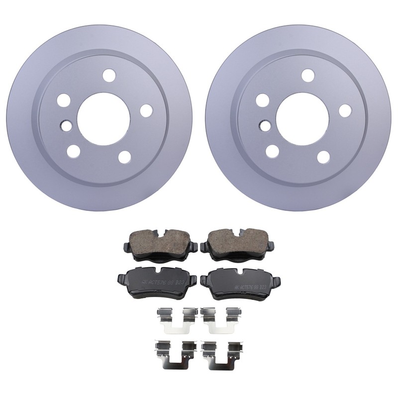 Hella Rear Rotor Akebono EURO Ceramic Disc Brake Pad Kit For Mini F56 R57 Cooper