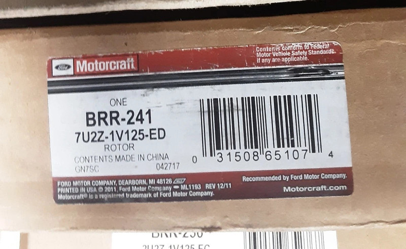 Rotor Assembly For 07-10 Lincoln (7U2Z-1V125-ED)