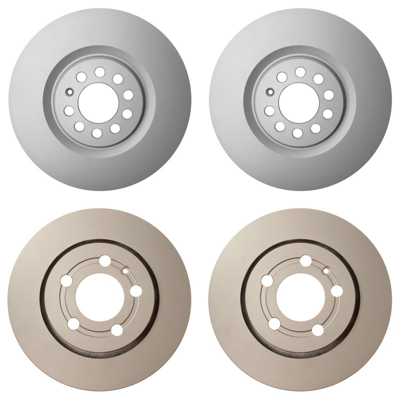 Hella Front 312mm Rear 256mm Brake Vented Rotors Kit For Golf Jetta TT Quattro