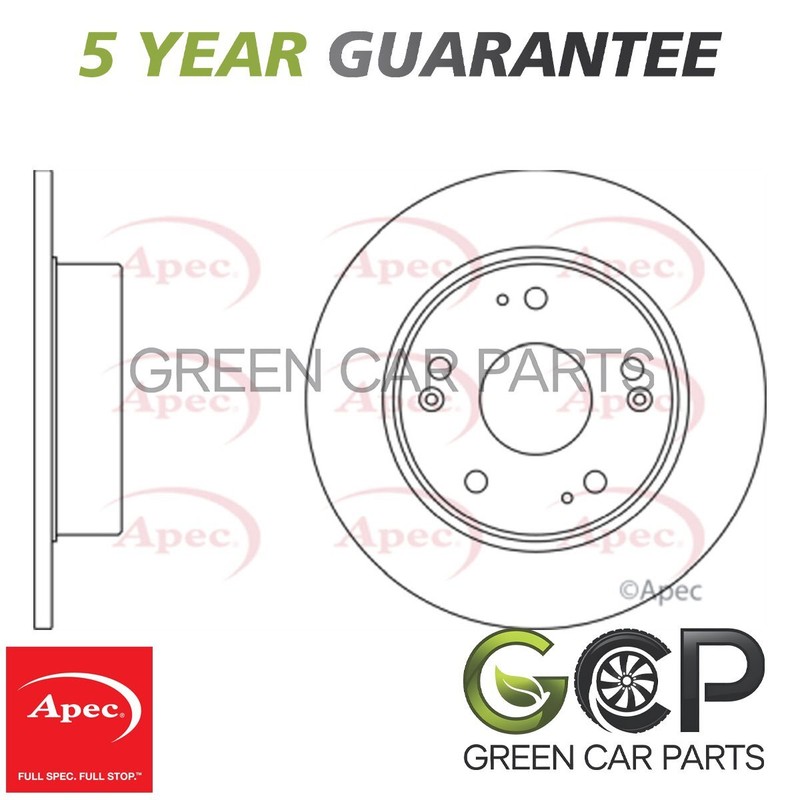 Apec Rear Brake Disc Fits Honda Accord 2003-2008 2.0 2.2 TDi 2.4 #1 42510SEAE50