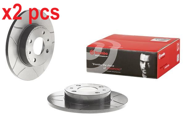 X2 PCS L&R SIDES FITS ABARTH 500C / 595C / 695C 1.4 BRAKE DISC 08.5085.75 BREMBO